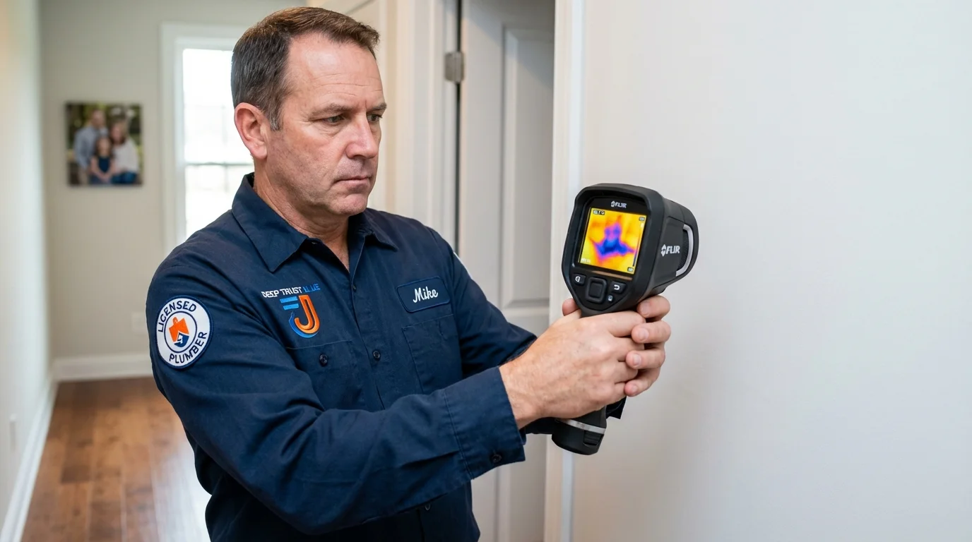 Thermal imaging leak detection by Johns Plumbing LLC in Port Ewen